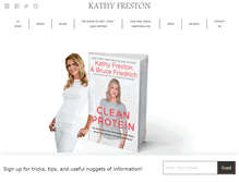 Tablet Screenshot of kathyfreston.com